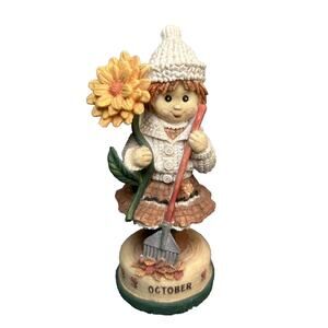 VTG San Francisco Music Box Co Rags & Patches Birthday Bloomers October/Marigold